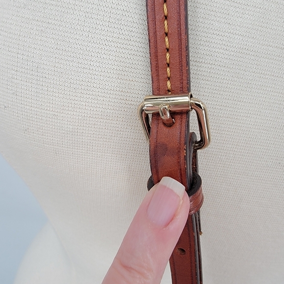 Dooney & Bourke Small Black Crossbody Bag Vintage Authentic Y2K Leather Strap - Picture 4 of 16